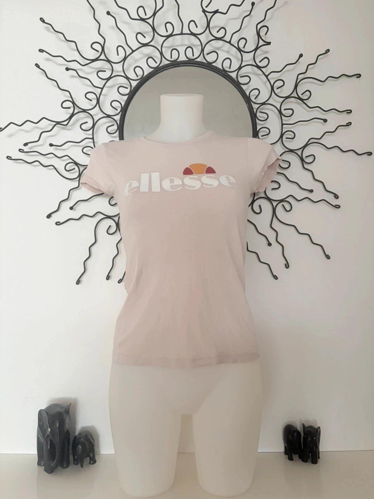 🔵 Camiseta Ellesse Rosa Pálido Logo Bicolor – photo 2